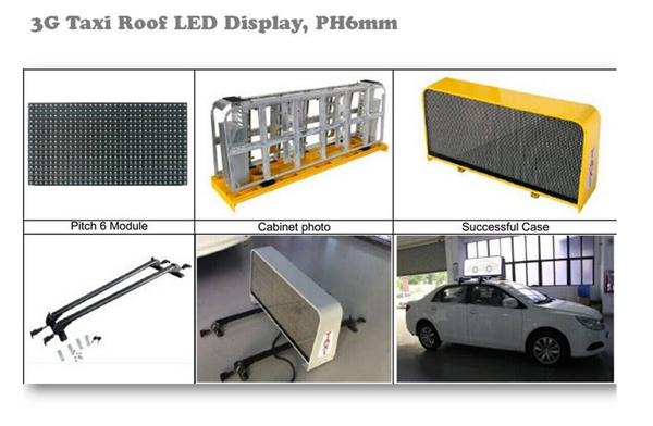 P5 タクシーの上 LED の広告箱
