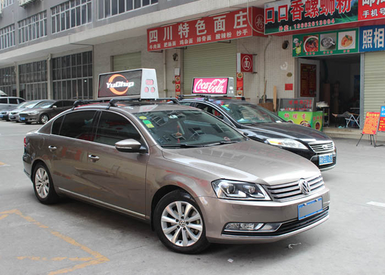 P5 LED Screen Taxi Top Led Display Taxi Advertising Signs , 3G Wifi 4G GPS Function