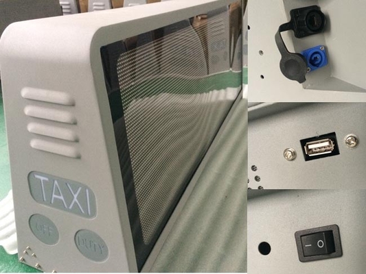 High Definition Digital Wireless Taxi Top Advertising Led Display / Led Taxi Sign